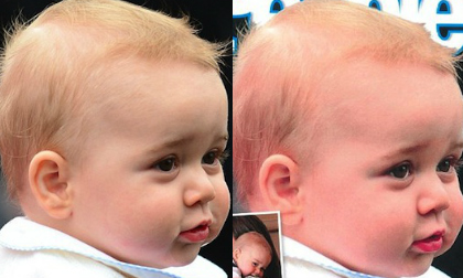 Cha con hoàng tử George lại là "nạn nhân" của Photoshop