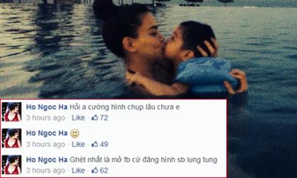 Hà Hồ phủ nhận ảnh mới và không thích Cường Đôla đăng ảnh Subeo lung tung