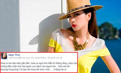 Ngọc Thúy lại lên tiếng trách móc bố mẹ vào mùa Vu Lan