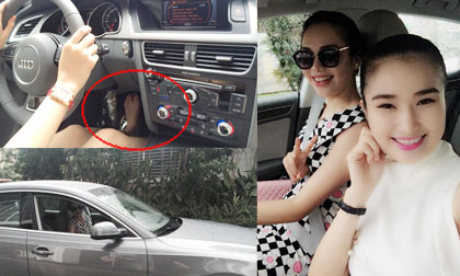 Hoa hậu Diệu Hân đi chân trần lái xế hộp bạc tỷ mới tậu