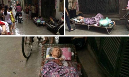 Sự thật vụ bà cụ hấp hối bị con cháu khiêng ra đường?