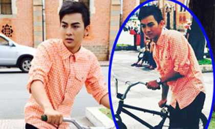 Hoài Lâm nhí nhảnh với xe X-game trên phố