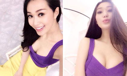 Loạt ảnh 'tự sướng' khoe ngực của Khánh My 'gây sốt'