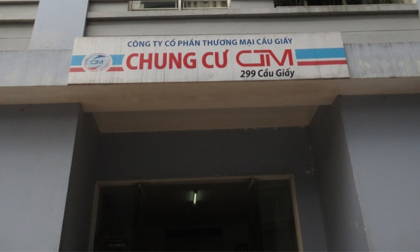 Cảnh nhếch nhác, nham nhở của Tòa nhà CTM 299 Cầu Giấy