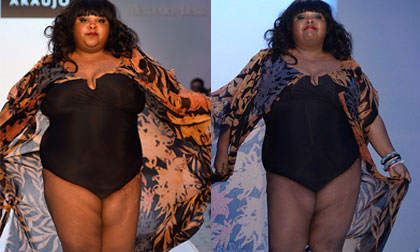 Sao nữ có thân hình ngồn ngộn mỡ vẫn được mời trình diễn áo tắm ở Miami Fashion Week