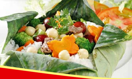 Ngon mê ly món cơm bò lá sen