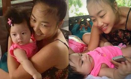Con gái Đoan Trang cực yêu với thời trang hồng