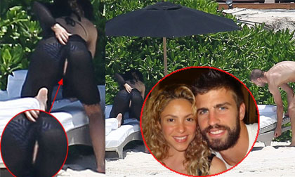 Shakira bị soi "lỗ thủng vô duyên" ở vòng ba khi đi nghỉ cùng chồng