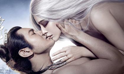 Phạm Băng Băng tóc trắng ma mị, đắm đuối hôn Huỳnh Hiểu Minh