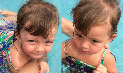 Con gái Hồng Nhung siêu đáng yêu với áo tắm