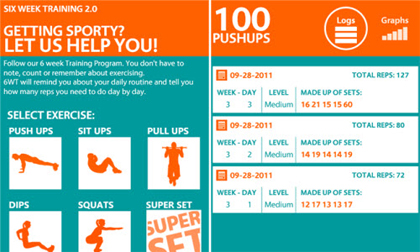 Sức khỏe tốt hơn mỗi ngày với ứng dụng 6 Week Training