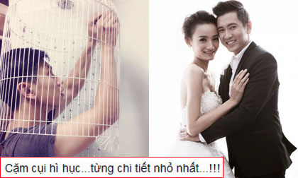 Chồng Lê Thúy 'cặm cụi' chuẩn bị cho lễ cưới ở Sài Gòn