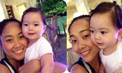 Con gái Đoan Trang nổi bật hơn mẹ nhờ vẻ đẹp lai Tây