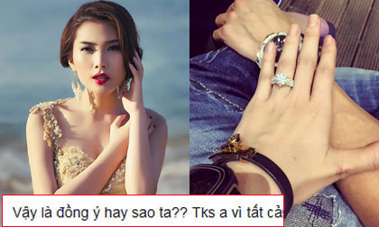 Siêu mẫu Lan Hương được bạn trai tặng nhẫn kim cương đắt giá