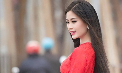 Á hậu Diễm Trang đẹp nao lòng trong tà áo dài xứ Bắc