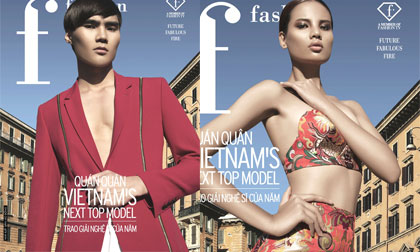 Lộ ảnh bìa của tân Quán quân Vietnam’s Next Top Model 2014