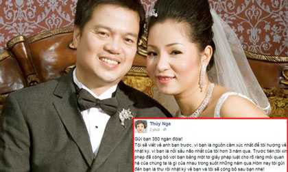 Danh hài Thúy Nga viết tâm thư vạch mặt 'chồng hờ'