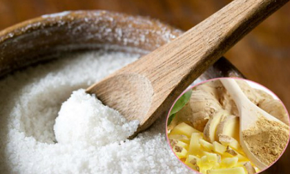 'Thổi bay' mỡ bụng với gừng và muối 