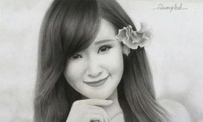 Nhan sắc hot girl Việt dưới nét vẽ của họa sỹ 9x