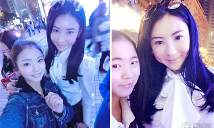 Trương Bá Chi rạng rỡ và thân thiện với fans