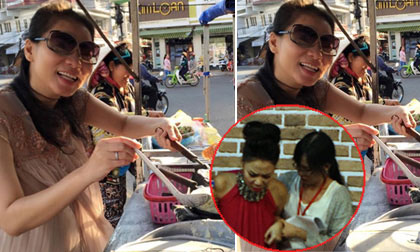 Thu Minh tươi rói đi ăn vỉa hè sau 'sự cố' hạ đường huyết