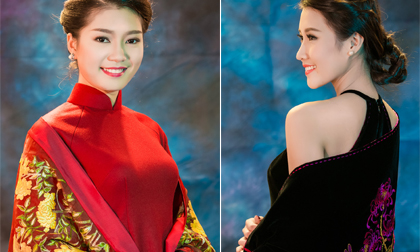 Thanh Tú, Kiều Anh tỏa sắc trong bộ sưu tập áo dài Lan Hương