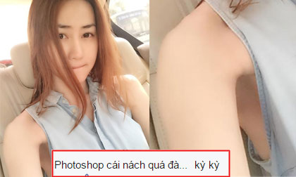 Ngân Khánh bị nghi photoshop nách 'biến dạng'