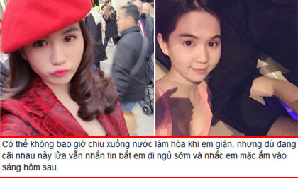 Ngọc Trinh khoe khéo được bạn trai quan tâm khi giận dỗi