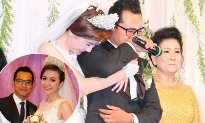 Huỳnh Đông bật khóc trong lễ cưới khi nói về cha