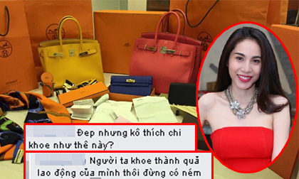 Thủy Tiên lại gây xôn xao khi khoe loạt túi Hermes 'khủng'