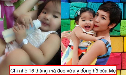 Con gái Xuân Lan 15 tháng tuổi tay đã to bằng mẹ