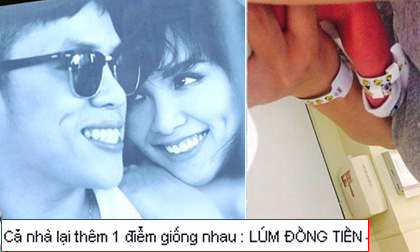 Diễm Hương khoe con trai có má lúm đồng tiền