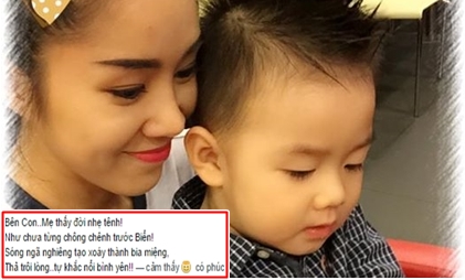 Lê Phương thấy 'đời nhẹ tênh' khi ở bên con