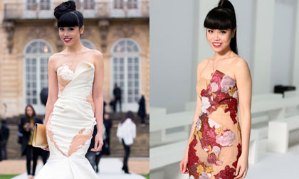 Jessica Minh Anh lộng lẫy trên ghế VIP tại 'Paris Fashion Week'