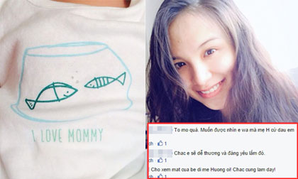 Diễm Hương úp mở hình ảnh con trai làm fans tò mò