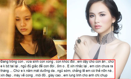 Diễm Hương bức xúc vì bị chê xấu sau khi sinh con