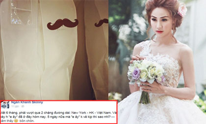 Ngân Khánh mất nửa năm để đặt váy cưới ở nước ngoài