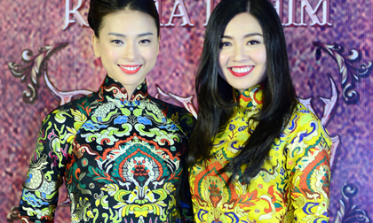 Ngô Thanh Vân - Lê Khánh nổi bật với áo dài cách tân 