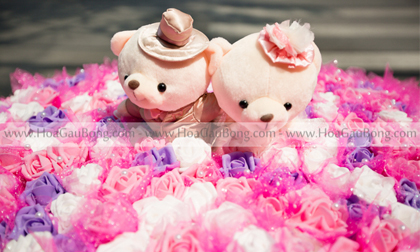 Ấn tượng với bó hoa gấu bông 699 bông cho mùa Valentine