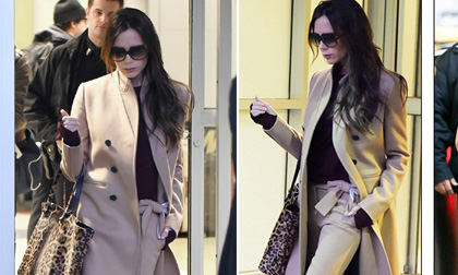 Victoria Beckham khoe gu thời trang đẳng cấp ở sân bay