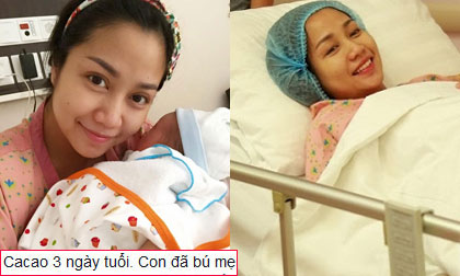 Ốc Thanh Vân tươi rói khoe con trai mới sinh