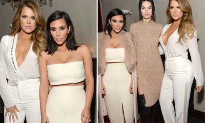 Chị em nhà Kim 'thi nhau' khoe đường cong