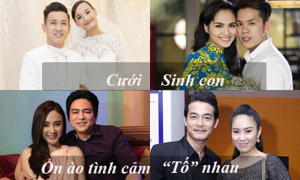 Sao Việt khóc, cười đầu năm 2015 