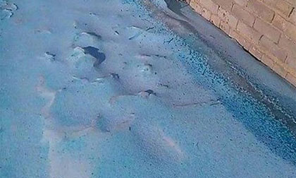 Thành phố Chelyabinsk ở Nga 'bừng tỉnh' vì tuyết xanh