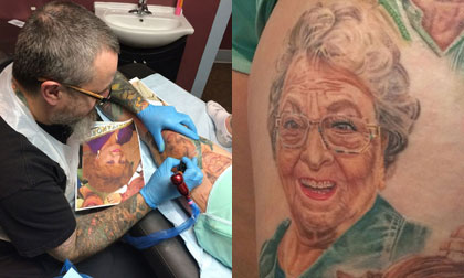 Kỳ lạ người đàn ông xăm những nhân vật yêu thích lên chân vợ