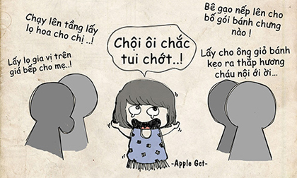 Bộ tranh: Nỗi sợ hãi của bạn trẻ trước Tết