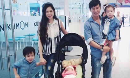 Bận 'chạy show', Lý Hải đưa vợ con đi chơi trước Tết