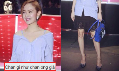 Minh Hằng bị chê chân gân guốc như ông già