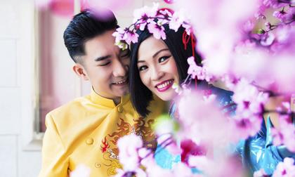 Phương Thanh “hẹn hò” Quang Hà đi dạo phố Tết