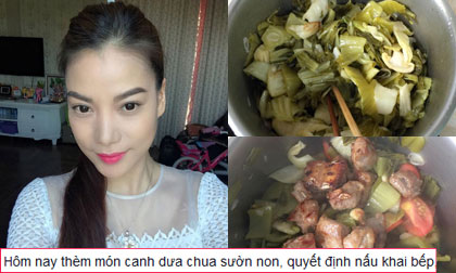 Trương Ngọc Ánh hào hứng 'khai bếp' đầu xuân